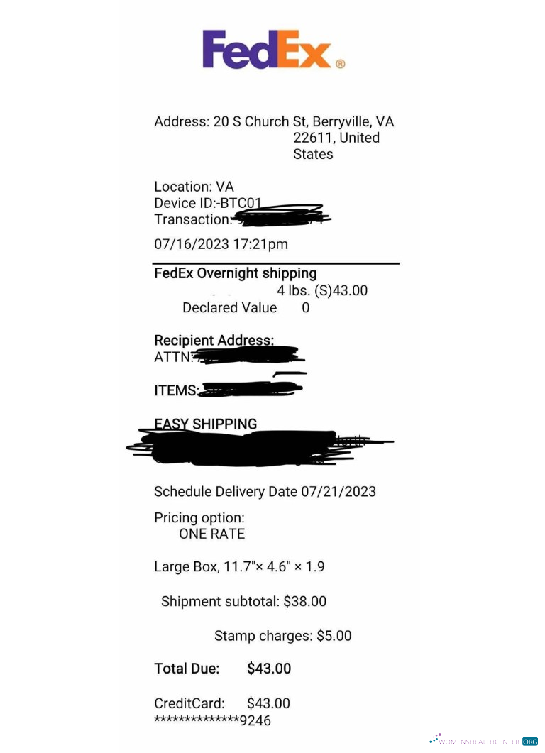 Download Fedex corporation receipt Photoshop template